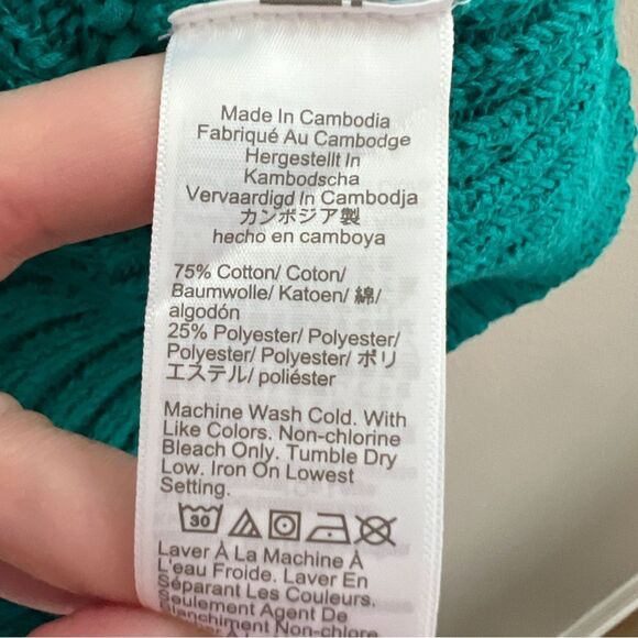 J crew NWT Cropped V-neck sweater-tank in textured pointelle knitted size XXL - Picture 5 of 6